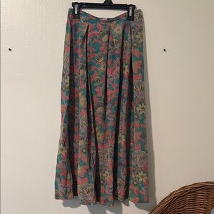 Vintage Diane Gilman Silk Midi Skirt